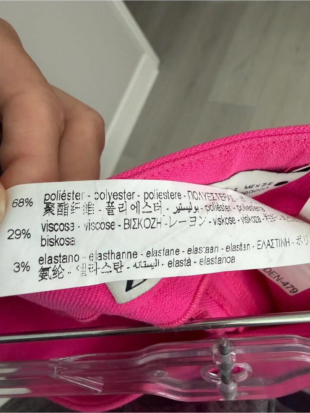 Zara high-waisted trousers in fuchsia/hot pink